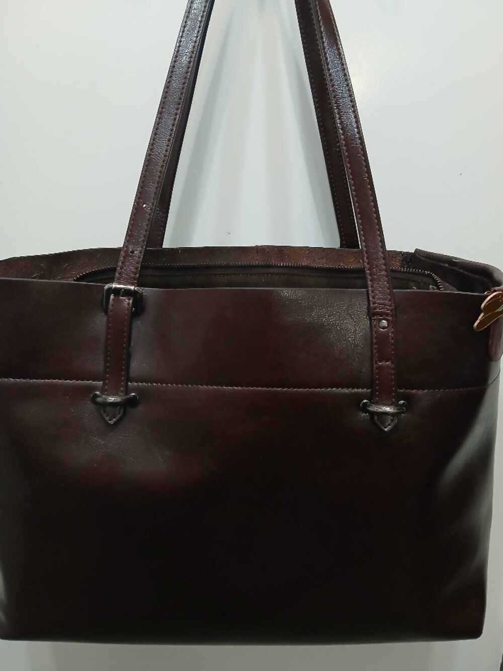 S-Zone Leather Tote
